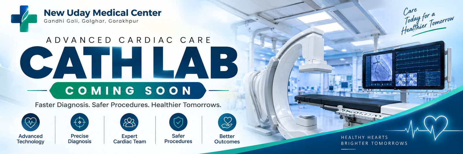 Advanced cardiac care: Cath Lab coming soon — faster diagnosis, safer procedures, healthier tomorrows.