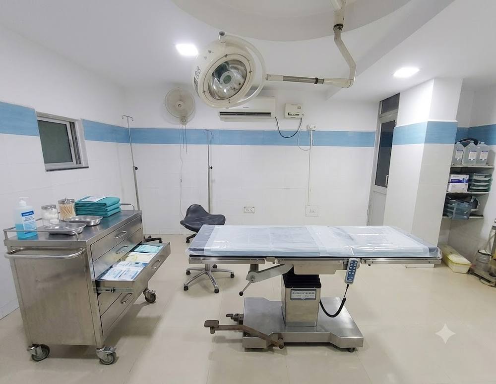 The operation theatre at New Uday Medical Centre